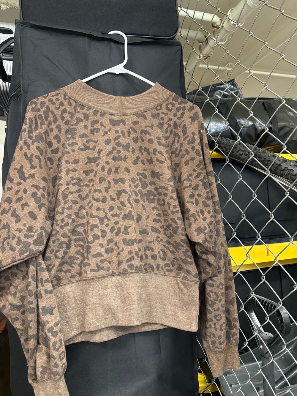 Ocean Drive Brown Leopard Print Crewneck Sweater